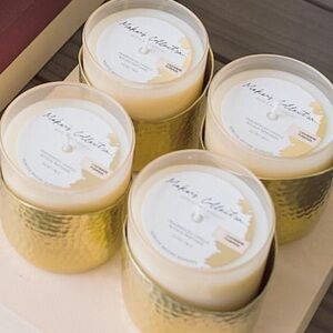 Aspen Bay Candle Cashmere Pumpkin 5.5 oz Champagne Tumbler